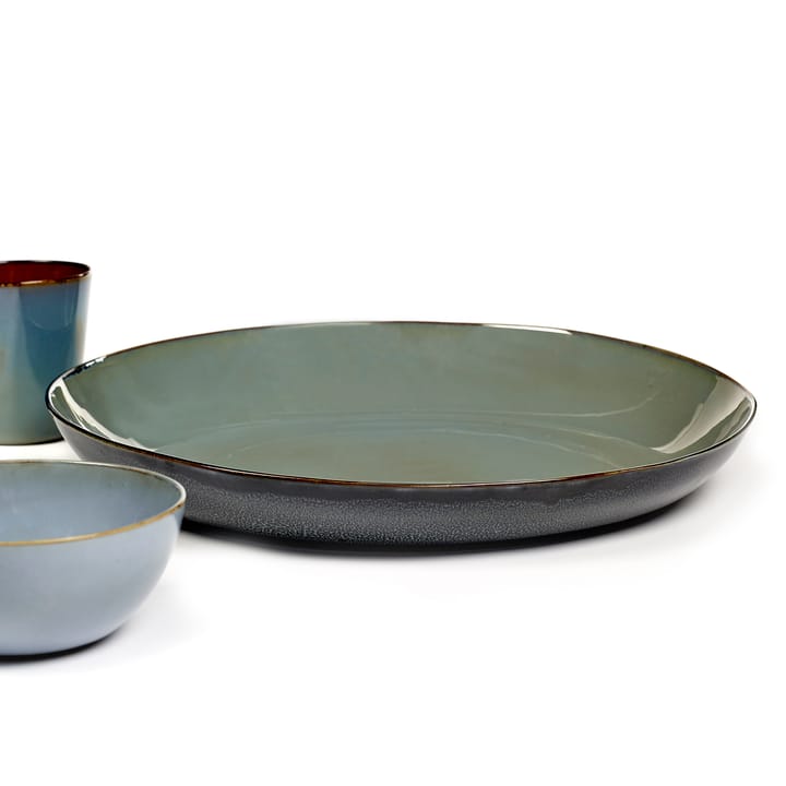 Fuente de servir Terres de Rêves 35,5 cm, Smokey blue-dark blue Serax