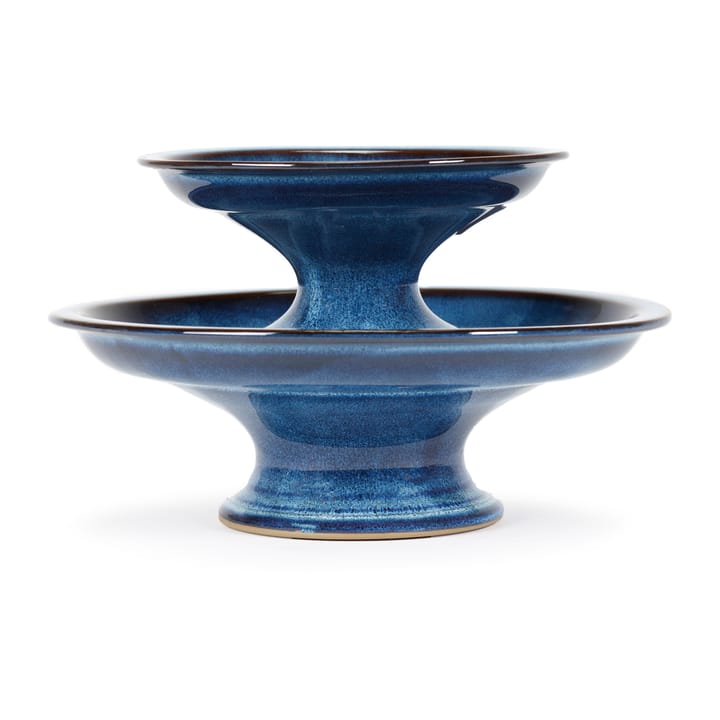 Fuente para tartas vidriada Pure L Ø23,5 cm - Dark Blue - Serax