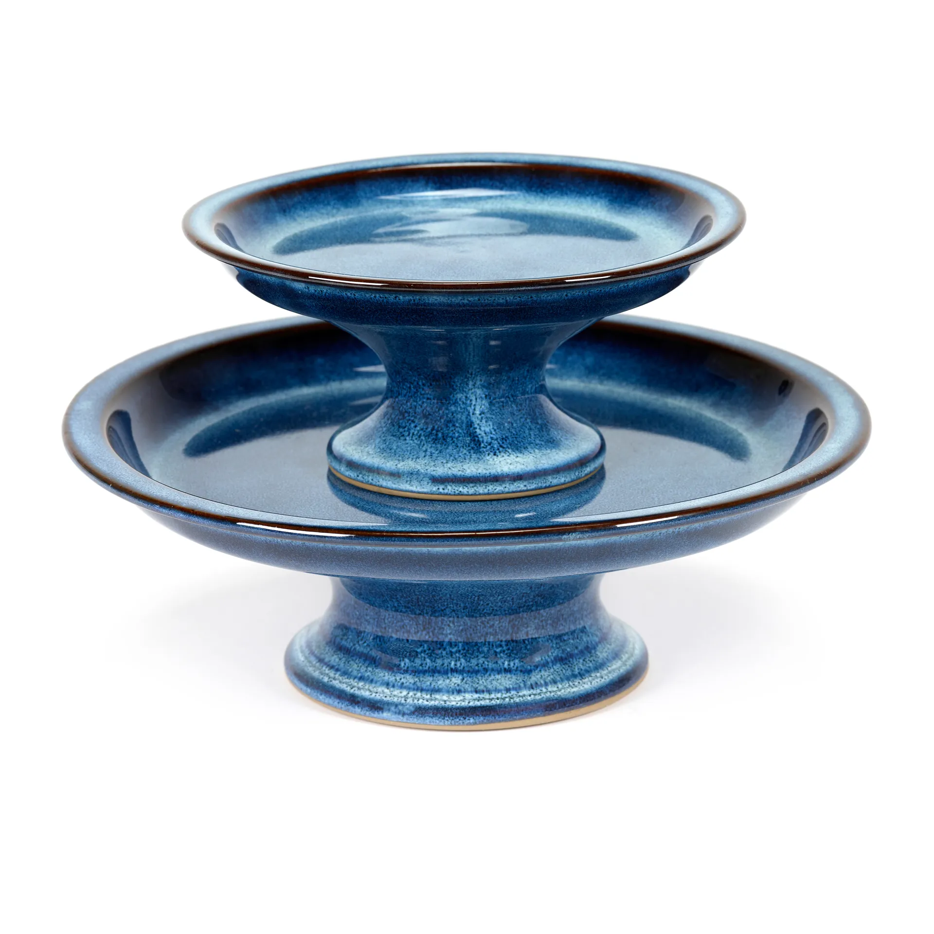 Fuente para tartas vidriada Pure L Ø23,5 cm, Dark Blue Serax