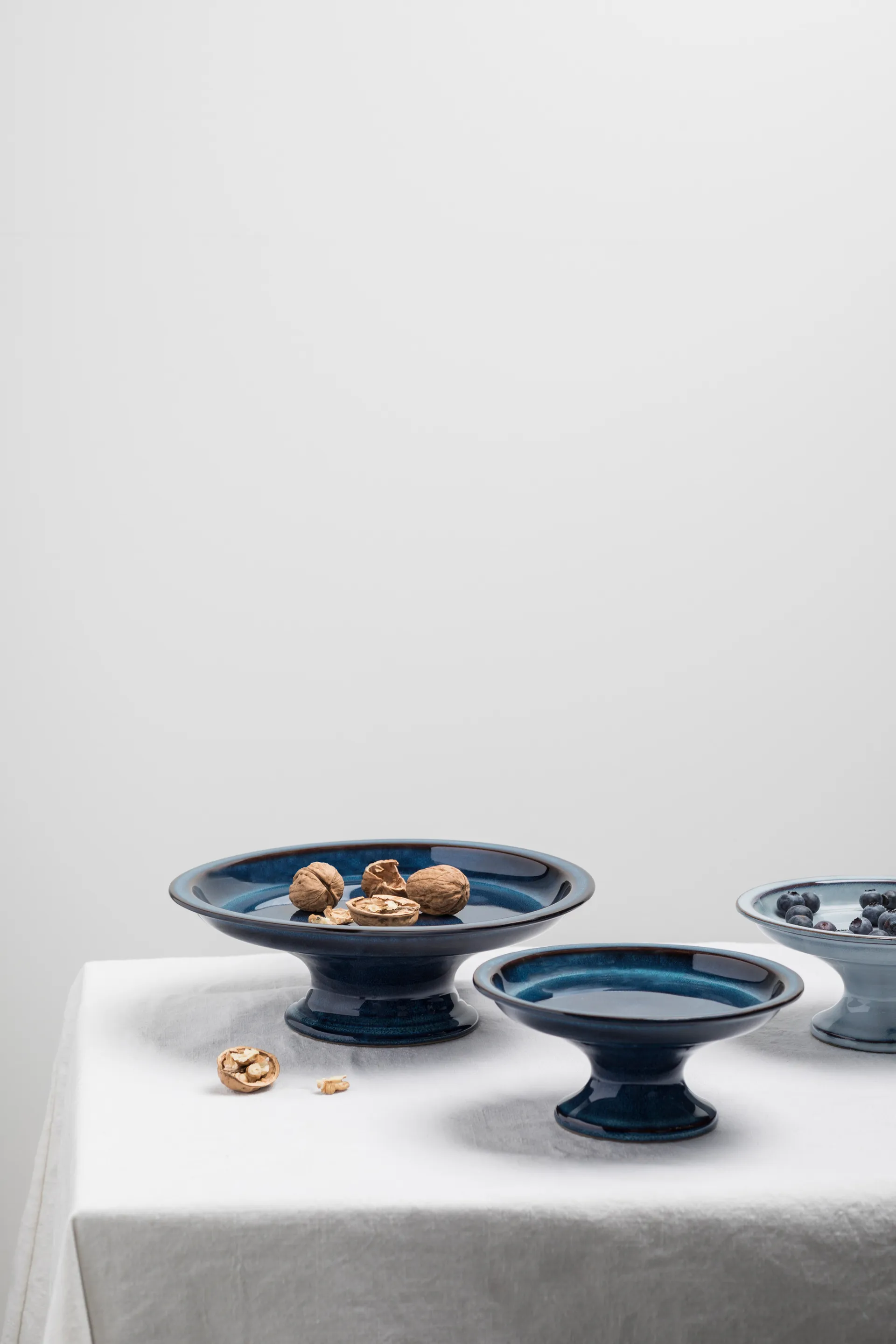 Fuente para tartas vidriada Pure S Ø16,5 cm, Dark Blue Serax