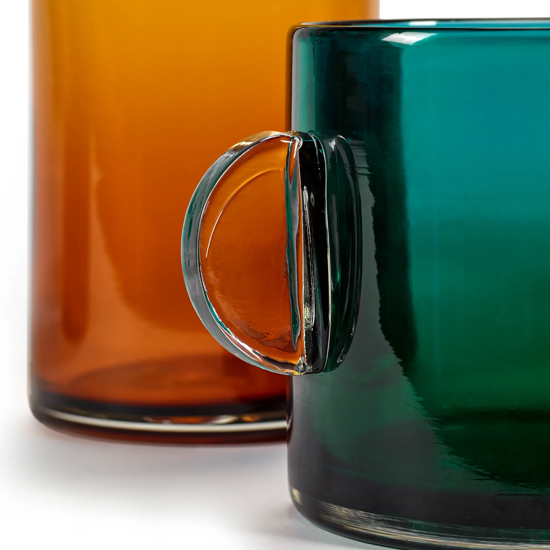 Jarrón con asas Wind & Fire 13 cm, Dark blue Serax