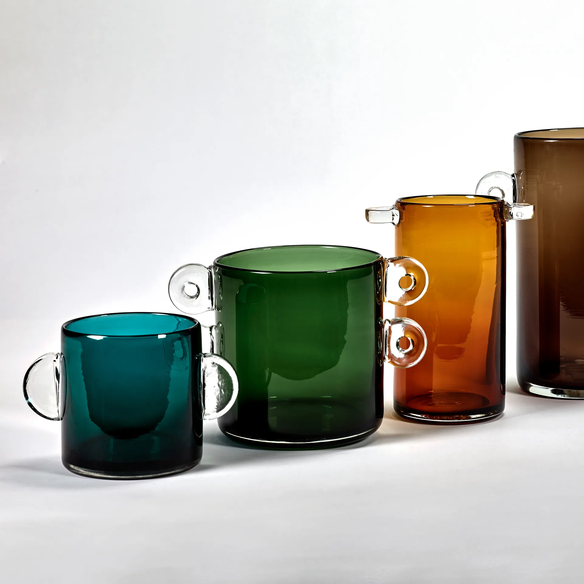 Jarrón con asas Wind & Fire 13 cm, Dark blue Serax