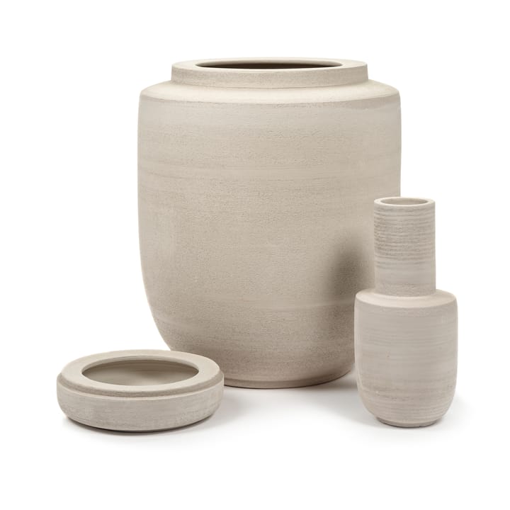 Jarrón Volumes Ø17,5 cm, Beige Serax