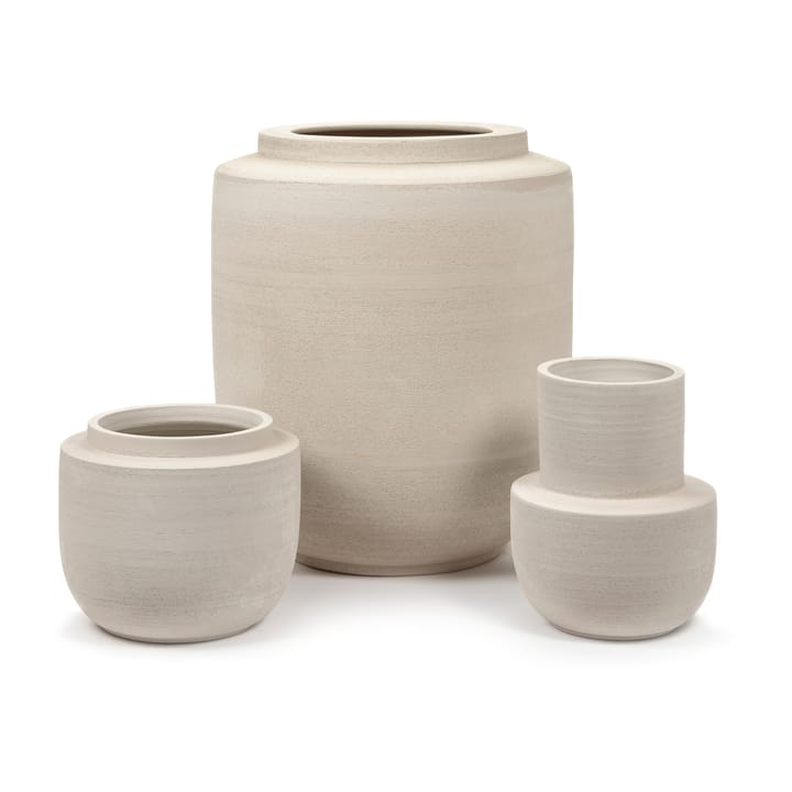 Jarrón Volumes M Ø25 cm, Beige Serax