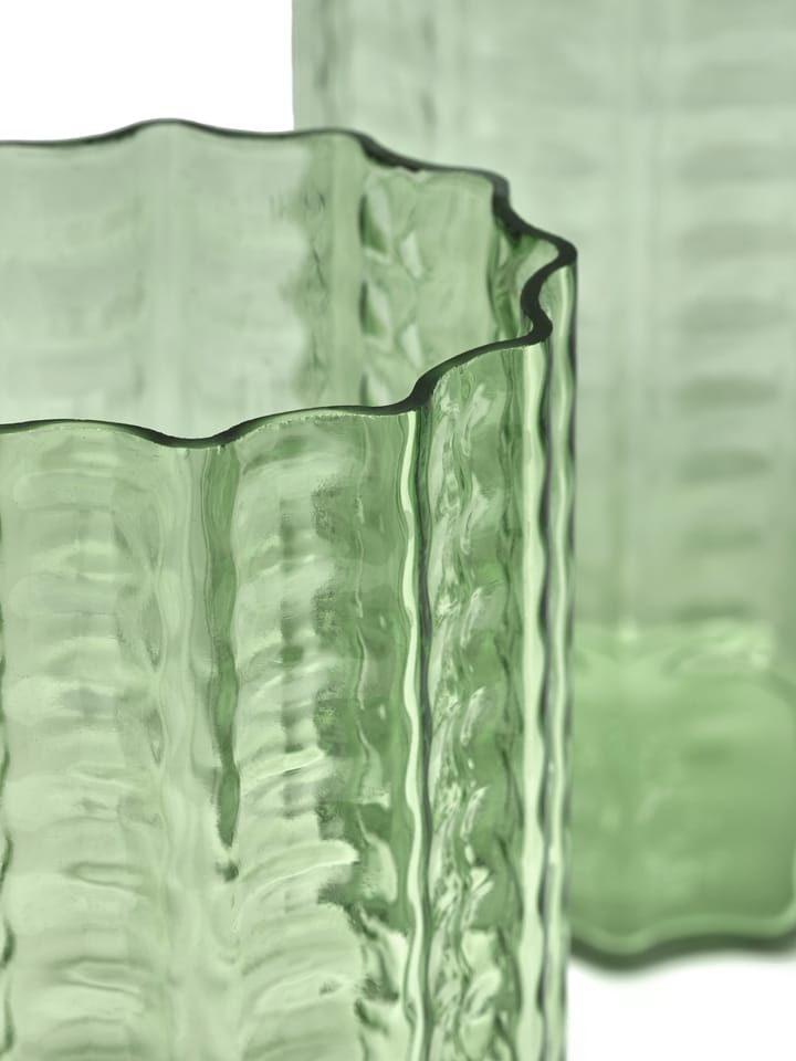 Jarrón Waves 02 28 cm, Green-clear Serax