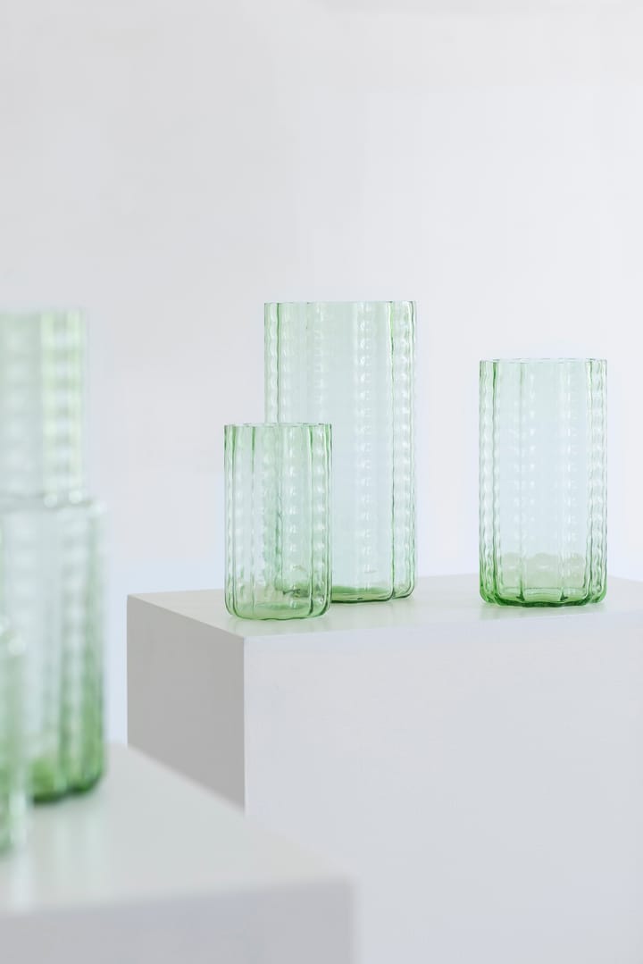 Jarrón Waves 02 28 cm, Green-clear Serax