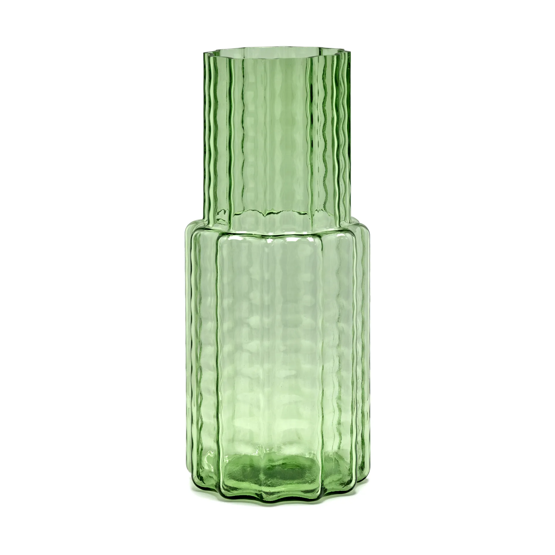 Jarrón Waves 05 Ø16x35 cm, Green-clear Serax