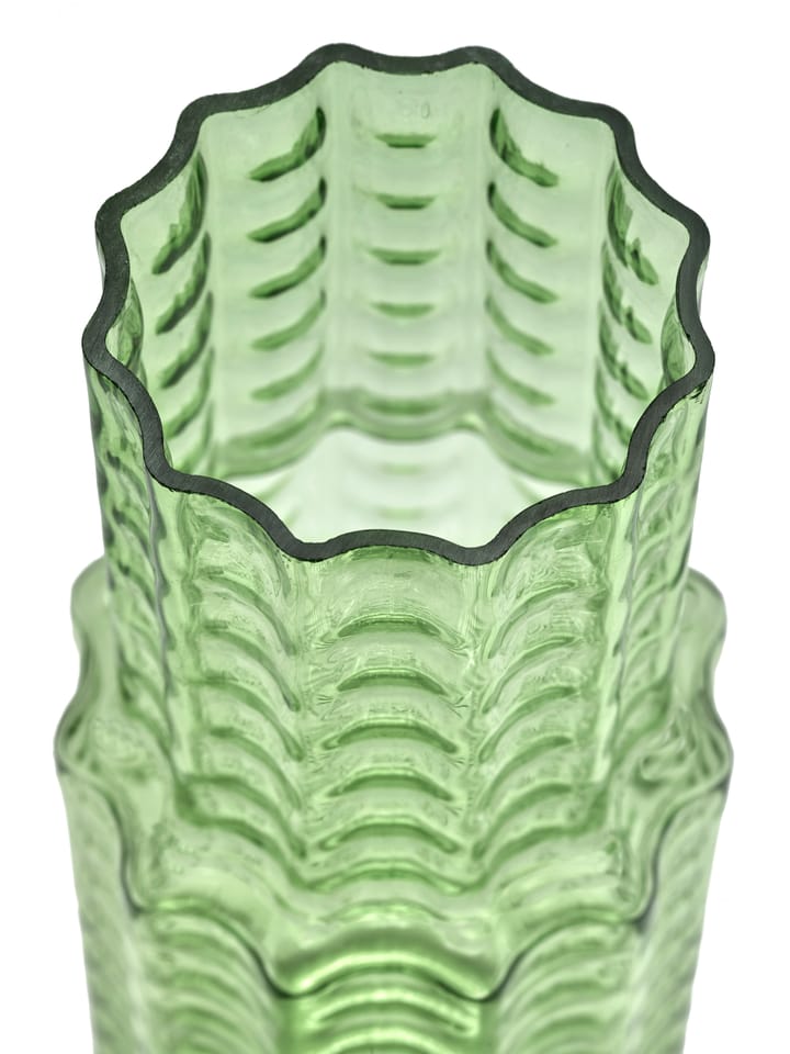 Jarrón Waves 05 Ø16x35 cm, Green-clear Serax