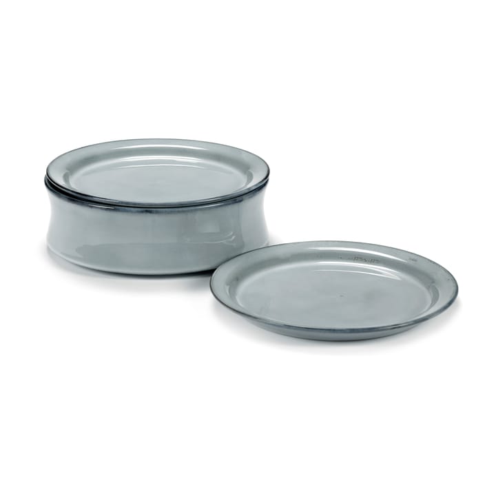 Juego de cuencos y platos Pure 3 piezas, Blue Serax