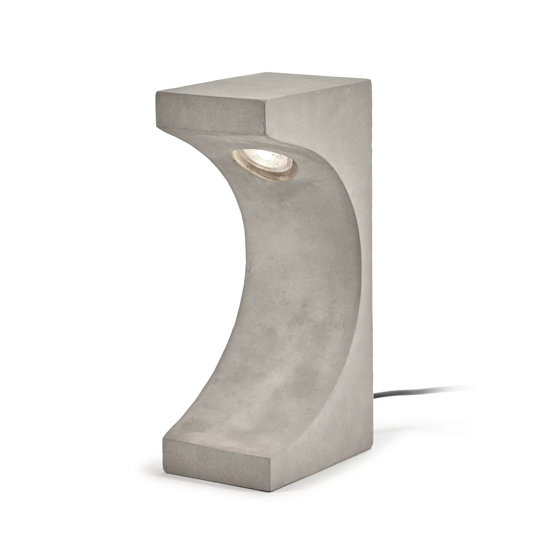 Lámpara de mesa Tangent Concrete 33 cm, Grey Serax