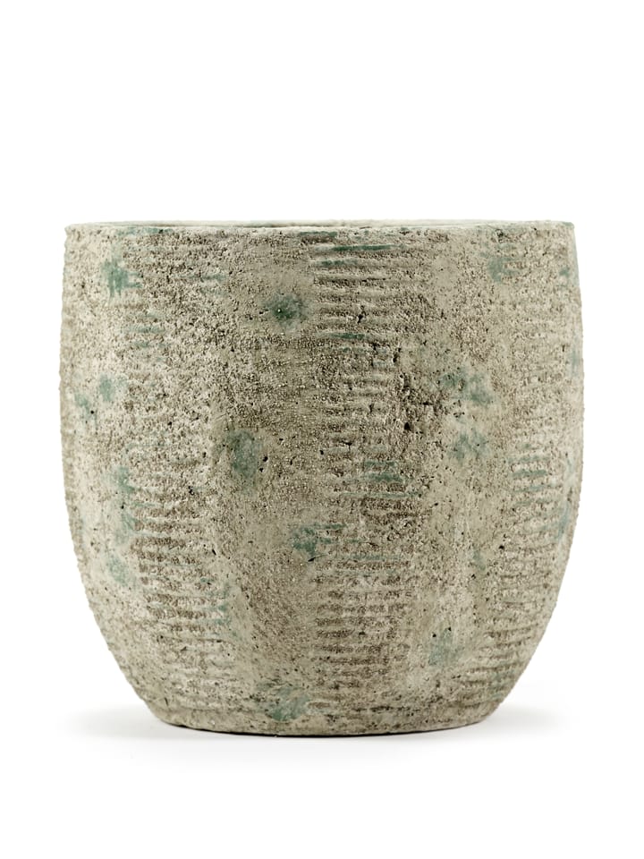 Maceta Rustic rayas M 20,5 cm, Grey Serax