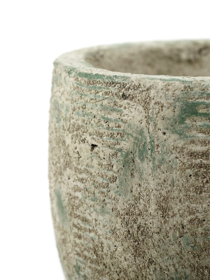 Maceta Rustic rayas S 16,5 cm, Grey Serax