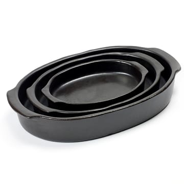 Molde de horno Pure ovalado L - Black - Serax