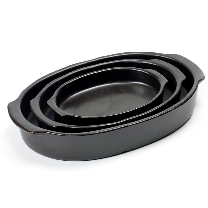 Molde de horno Pure ovalado S, Black Serax