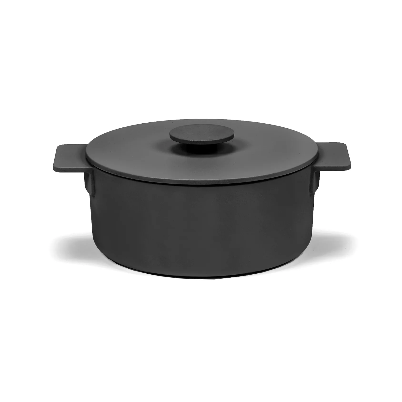 Olla de hierro fundido Surface negro, 2 L Serax