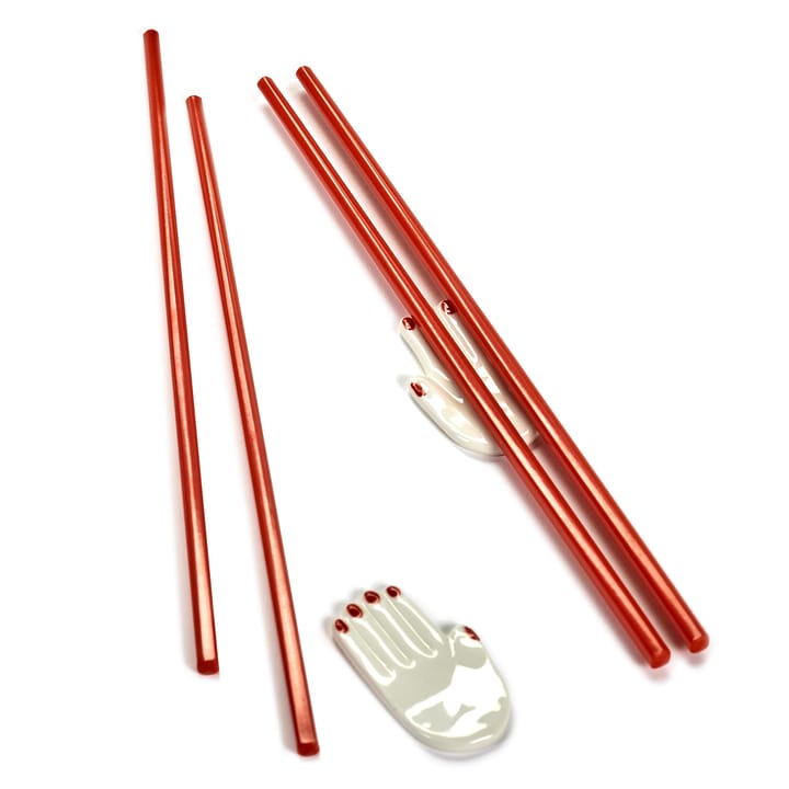 Palillos con soporte Table Nomade 6 piezas - rojo - Serax