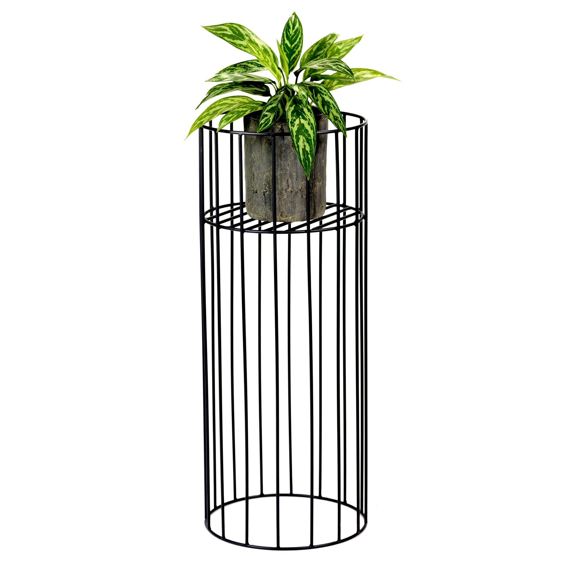 Pedestal Vasaro h75 cm Ø30 cm, negro Serax