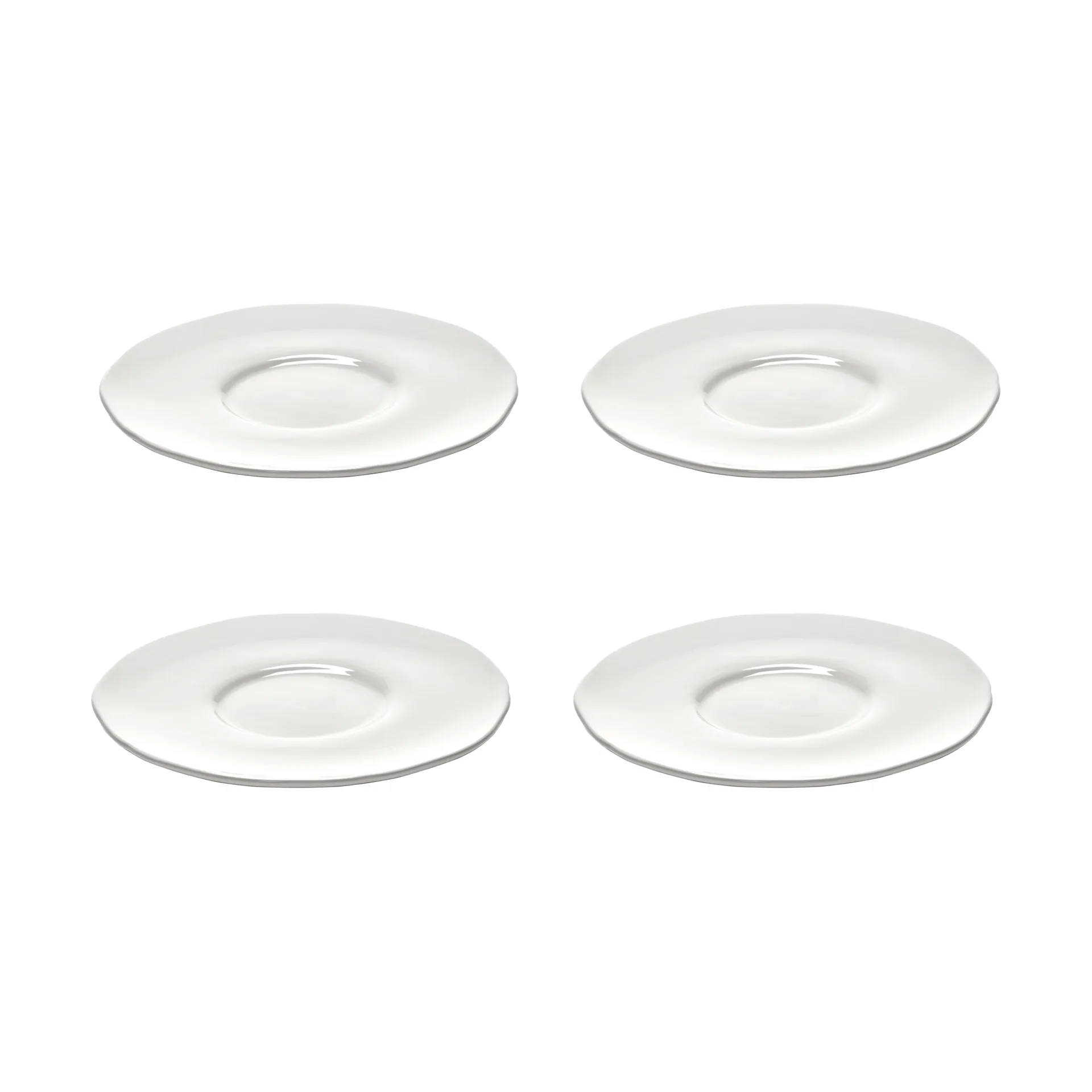 Platillo para taza de café Silhouette Ø12,7 cm set de 4, White Serax