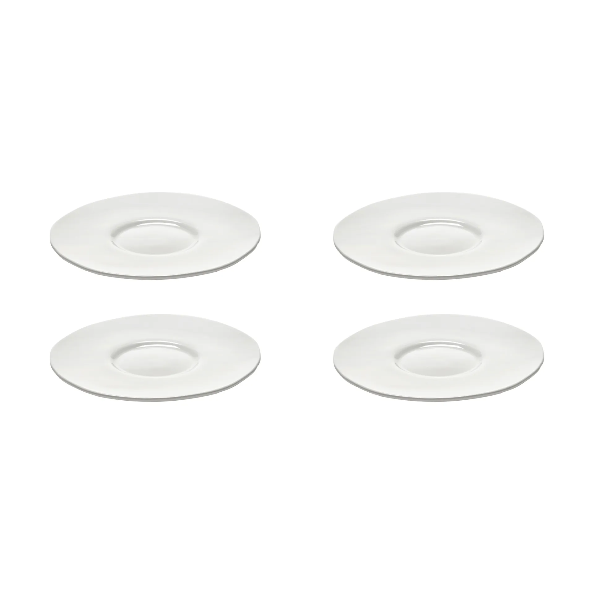 Platillo para taza espresso Silhouette Ø10,3 cm set de 4, White Serax