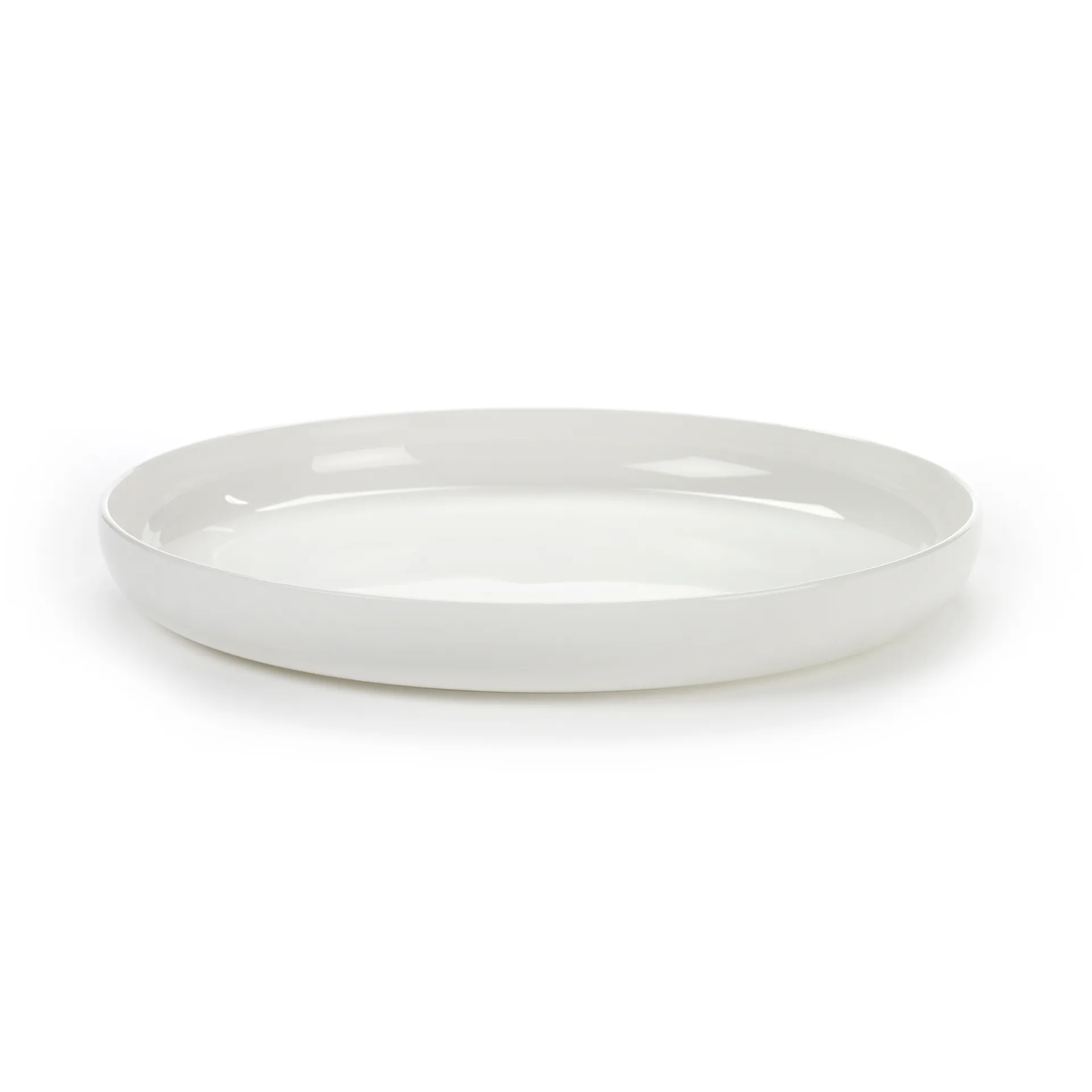 Plato con canto alto Base blanco, 24 cm Serax