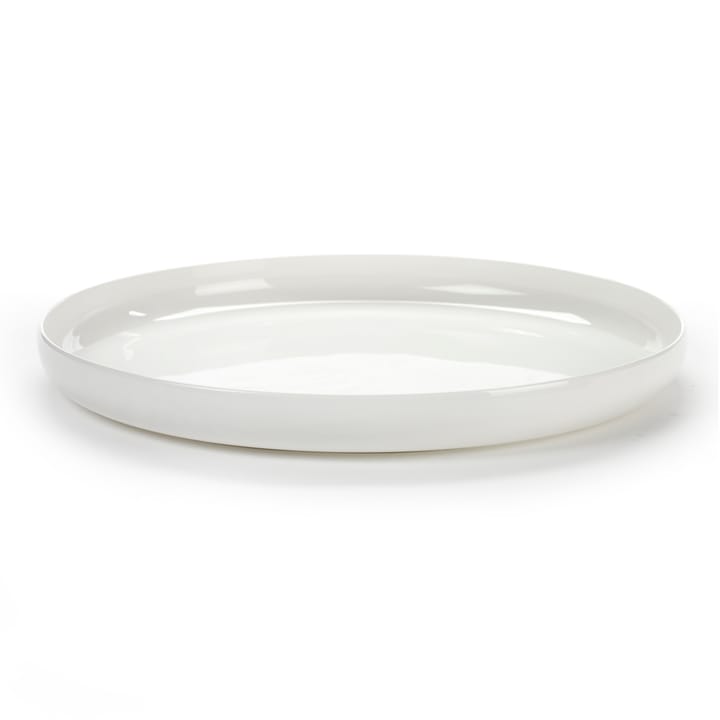 Plato con canto alto Base blanco - 28 cm - Serax