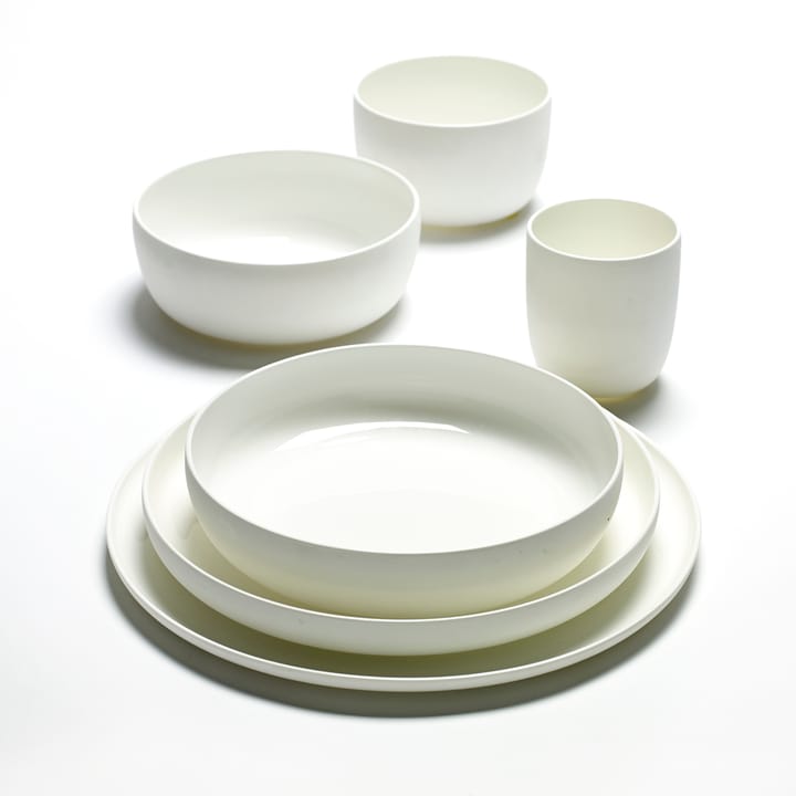 Plato con canto alto Base blanco, 28 cm Serax