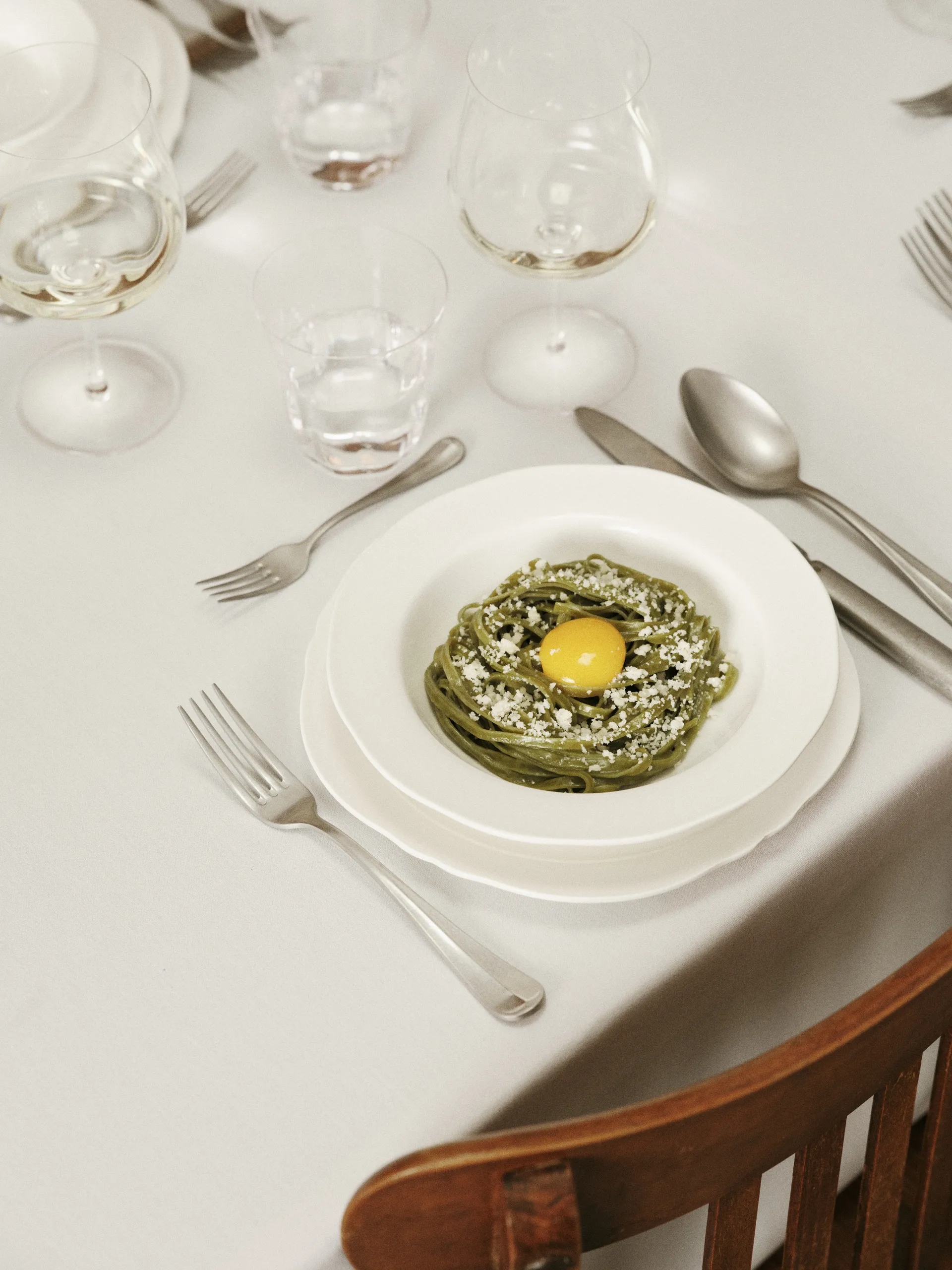 Plato de pasta Silhouette Ø22 cm set de 4, White Serax