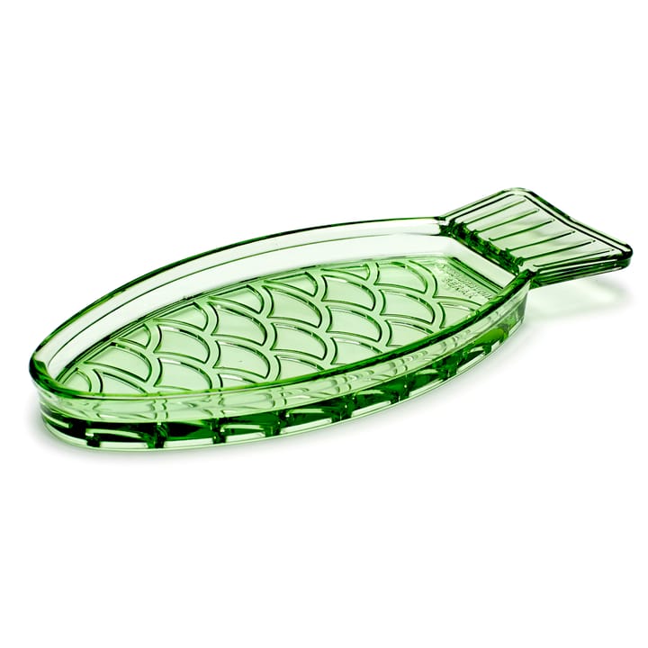 Plato Fish & Fish 10x23 cm - Green - Serax