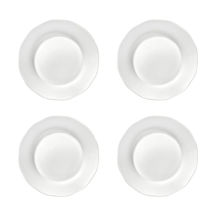 Plato hondo plato de acompañamiento Silhouette L Ø18,5 cm set de 4 - White - Serax
