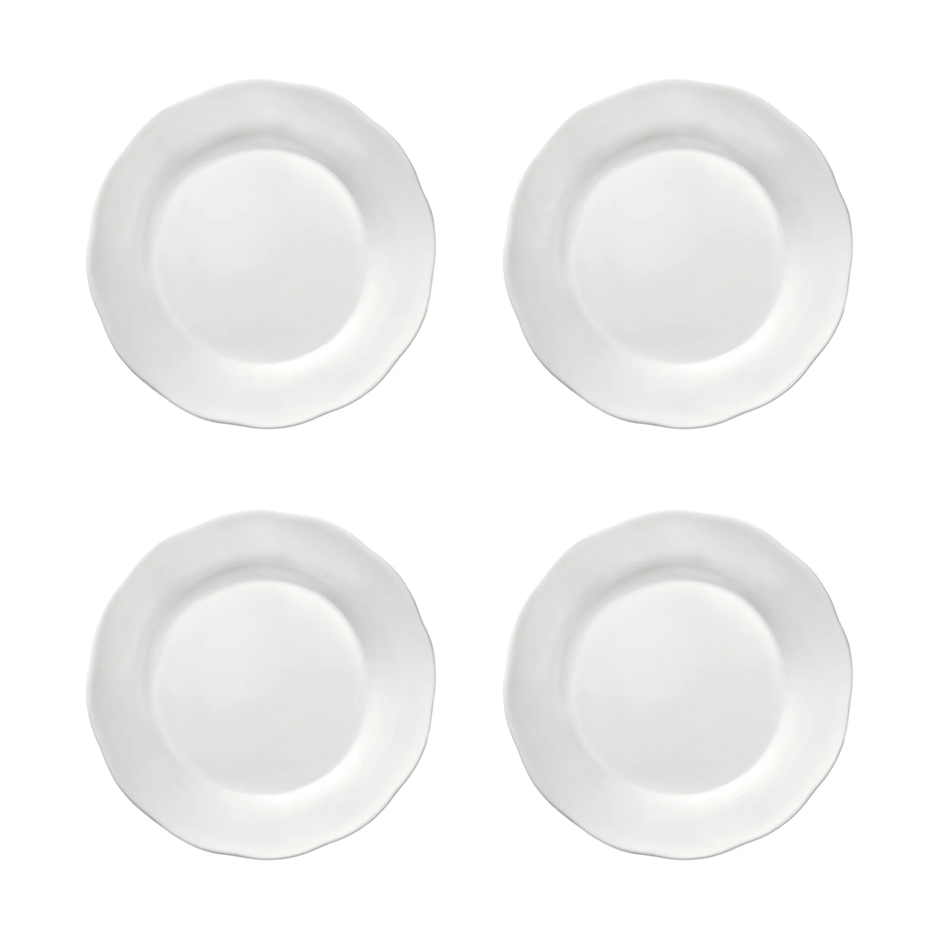 Plato hondo plato de acompañamiento Silhouette M Ø15 cm set de 4, White Serax