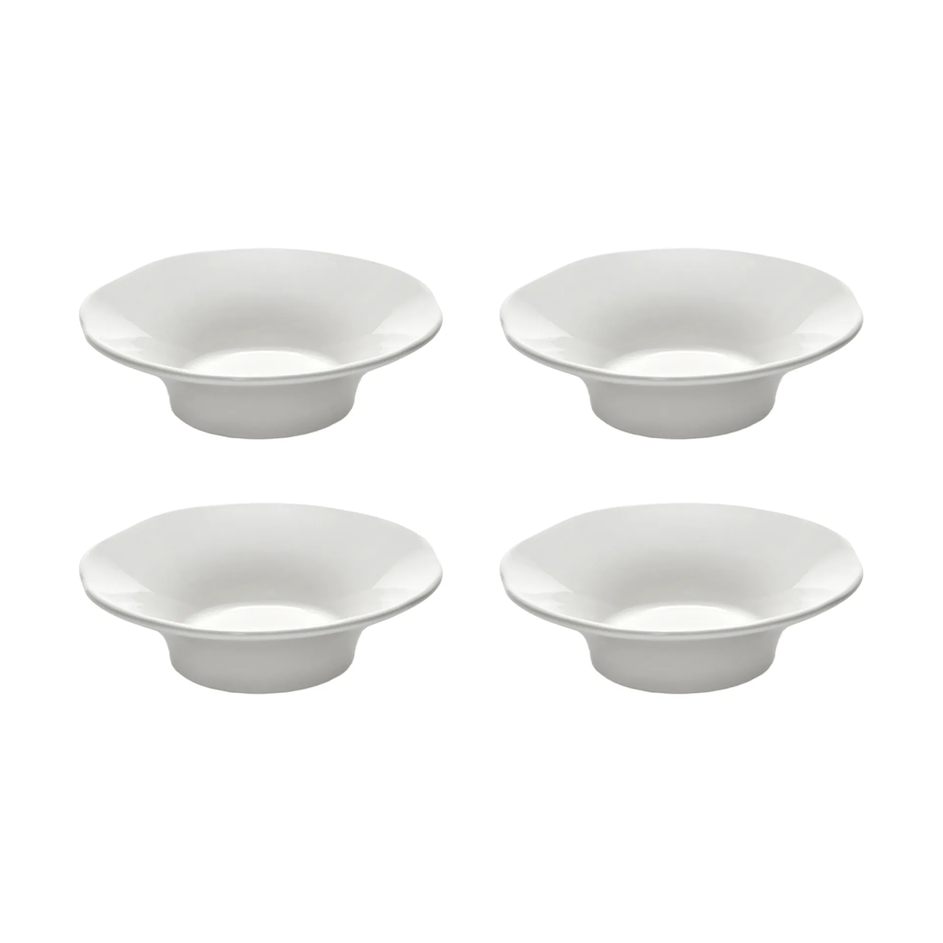 Plato hondo plato de acompañamiento Silhouette S Ø10,5 cm set de 4, White Serax