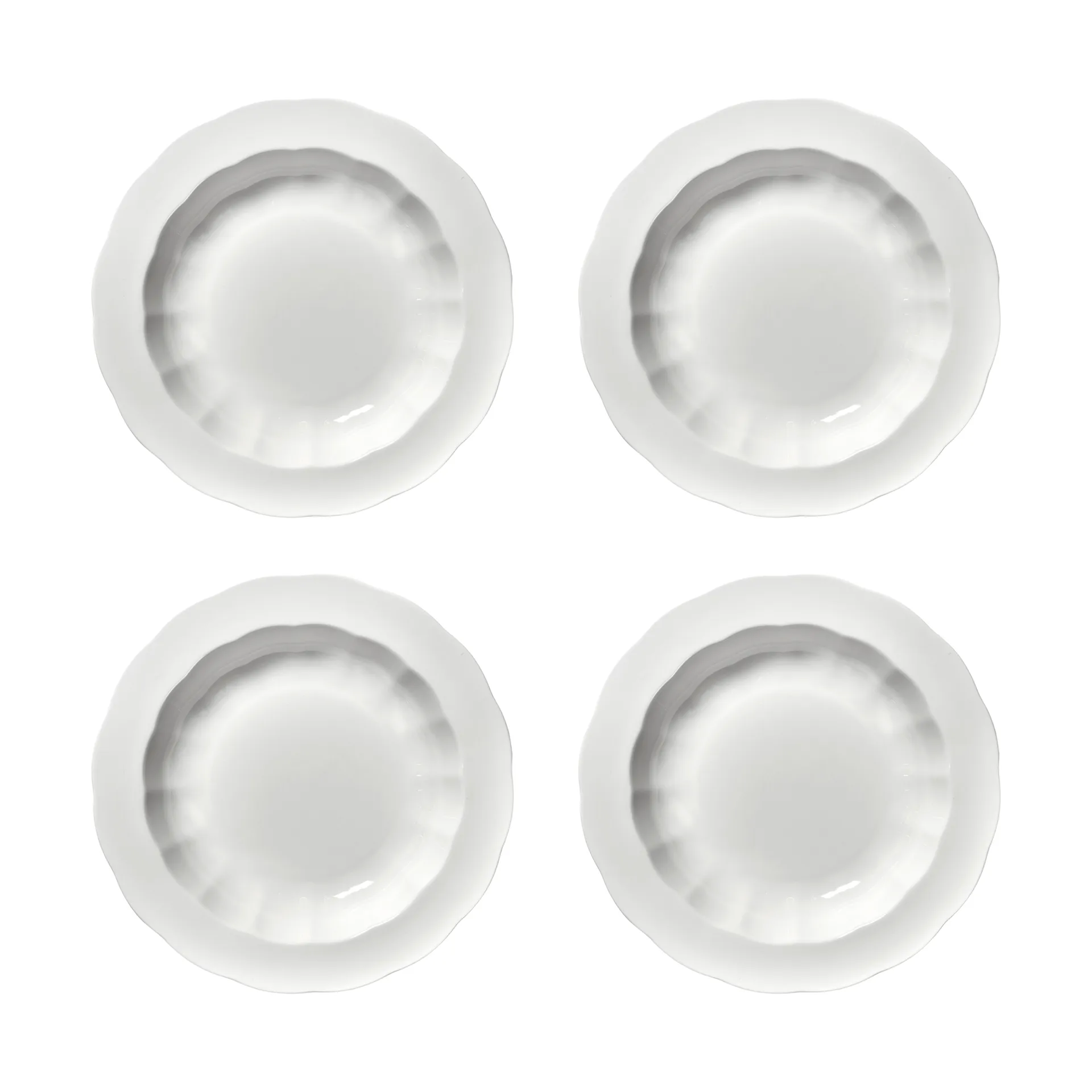 Plato hondo Silhouette M Ø23,7 cm set de 4, White Serax