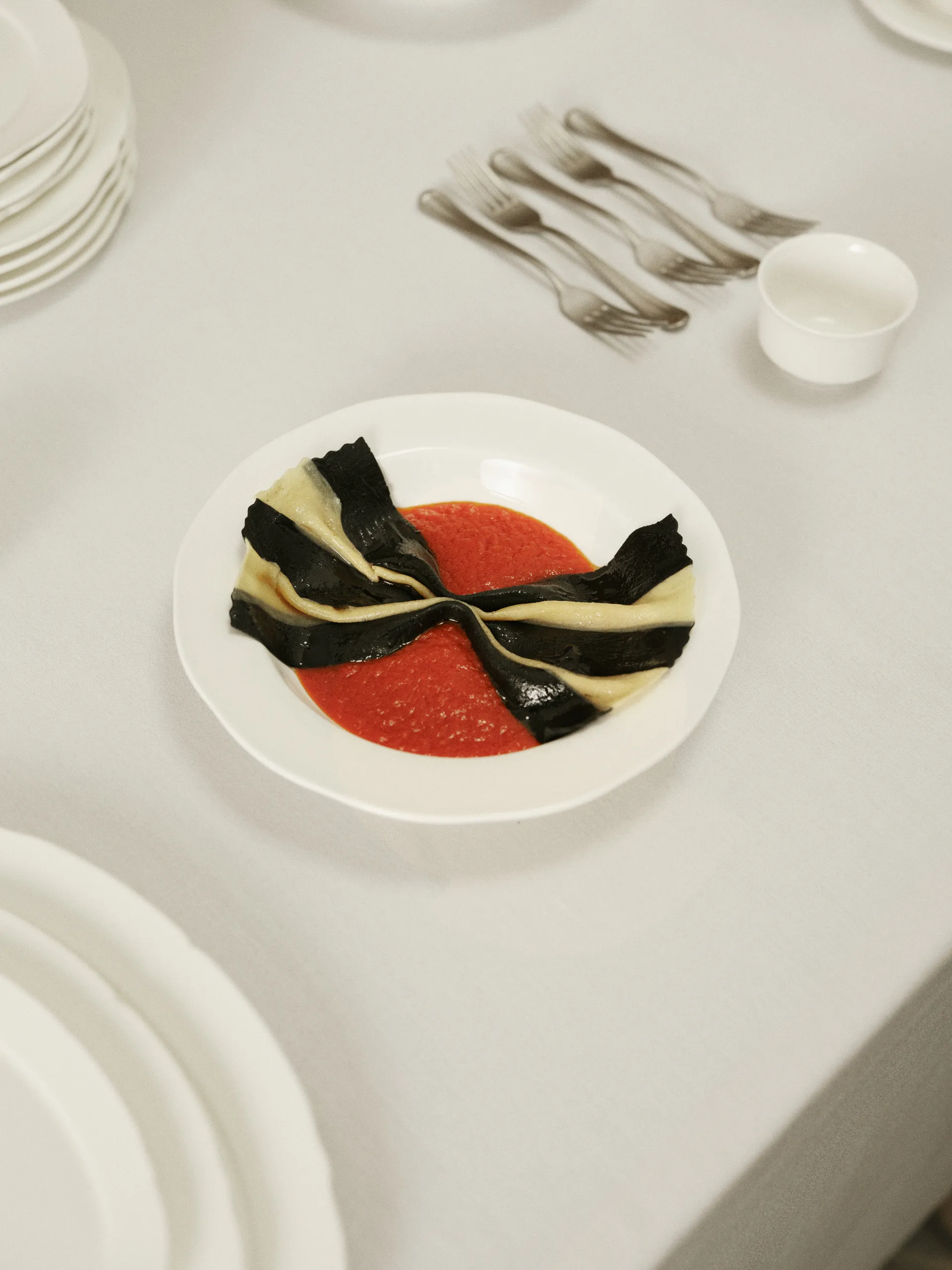 Plato hondo Silhouette M Ø23,7 cm set de 4, White Serax