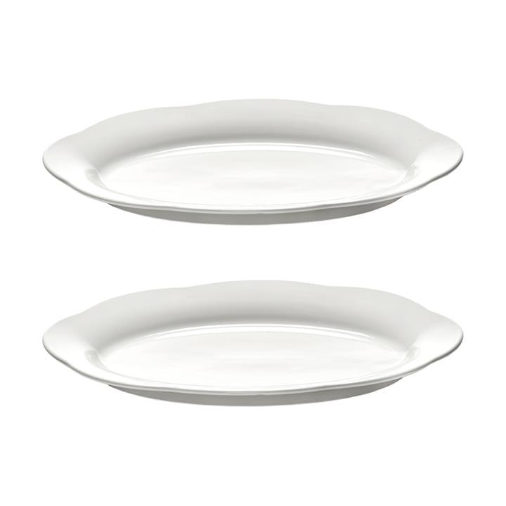 Plato hondo  Silhouette oval L 21x30 cm set de 2 - White - Serax