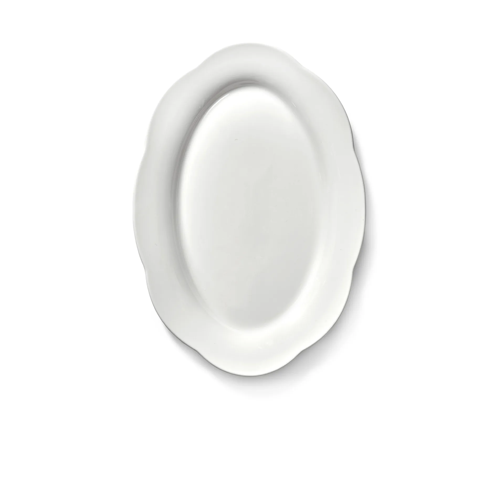 Plato hondo  Silhouette oval L 21x30 cm set de 2, White Serax