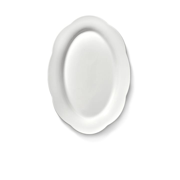 Plato hondo  Silhouette oval L 21x30 cm, White Serax