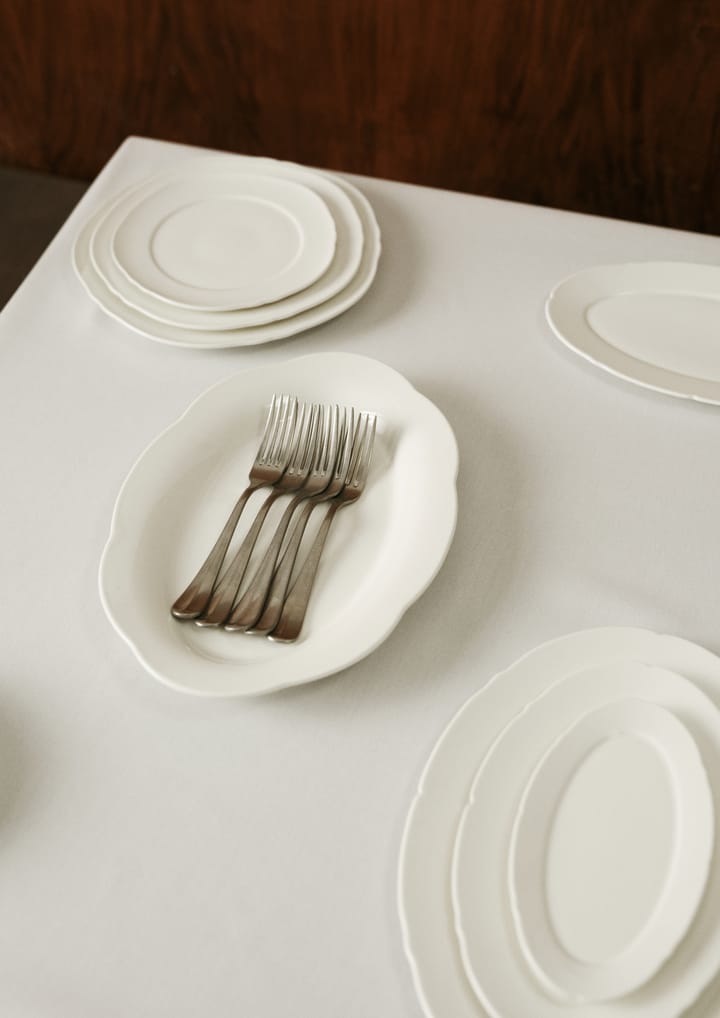 Plato hondo  Silhouette oval L 21x30 cm, White Serax