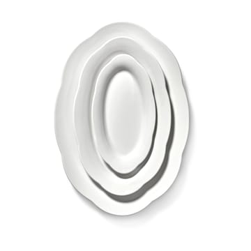 Plato hondo  Silhouette oval L 21x30 cm - White - Serax