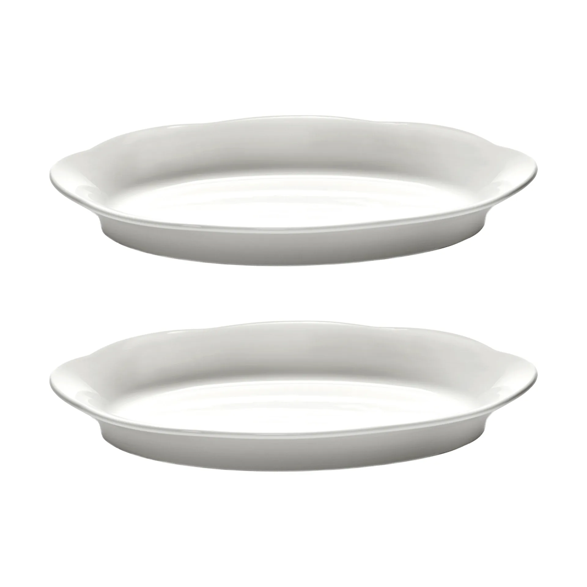 Plato hondo Silhouette oval M 15x24,5 cm set de 2, White Serax