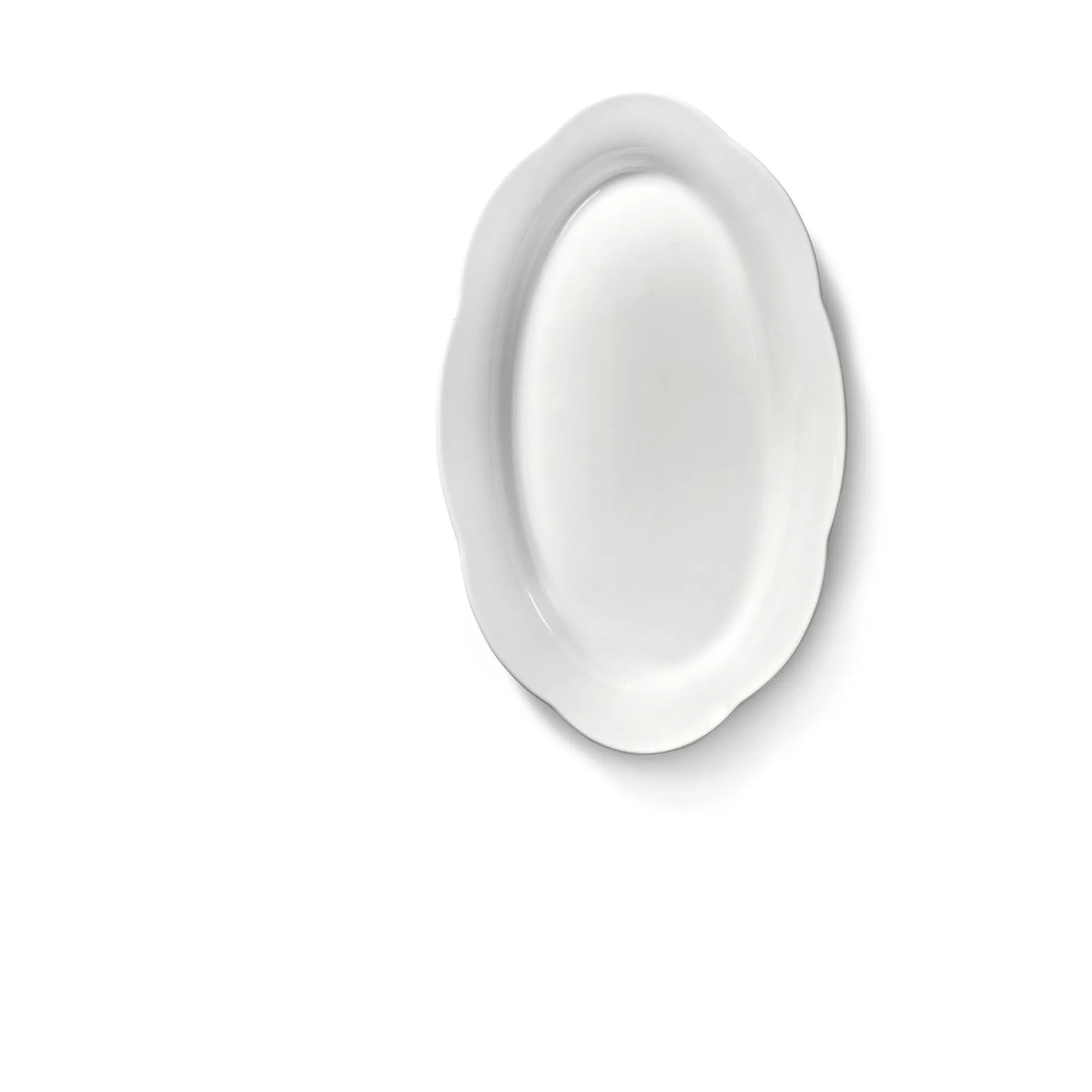 Plato hondo Silhouette oval M 15x24,5 cm set de 2, White Serax