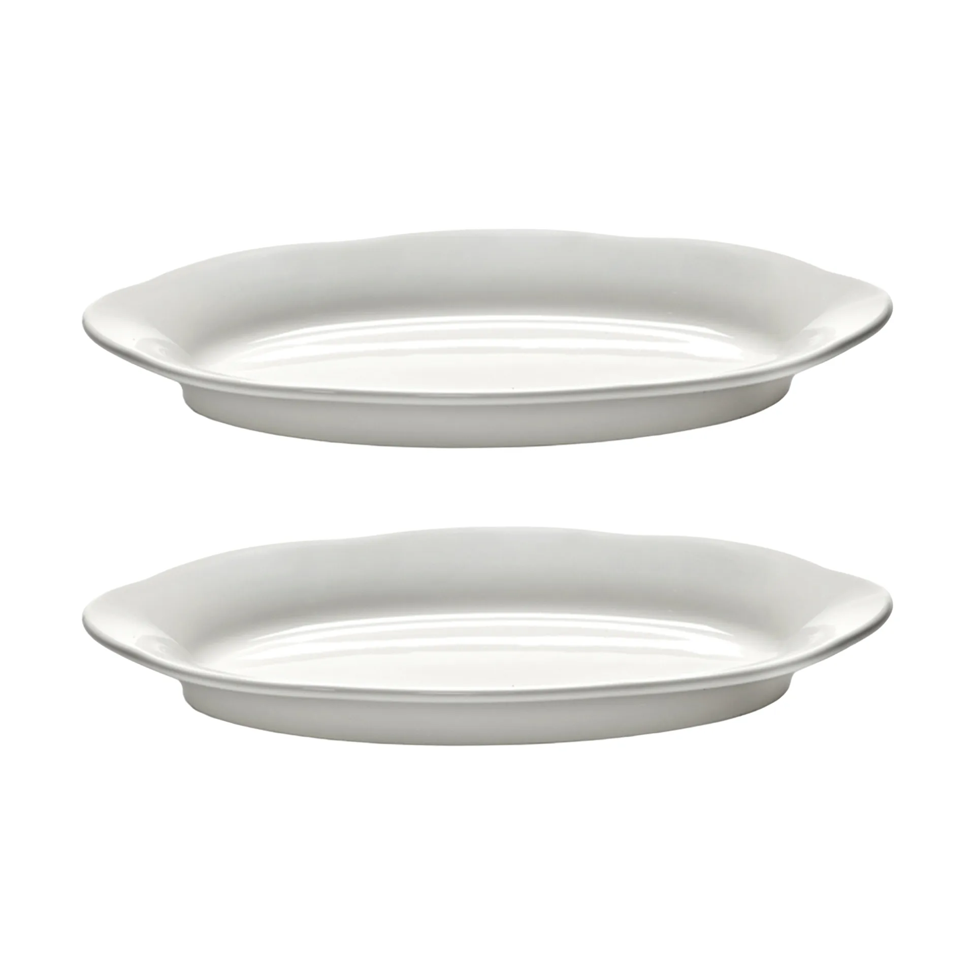 Plato hondo Silhouette oval S 10x18,5 cm set de 2, White Serax