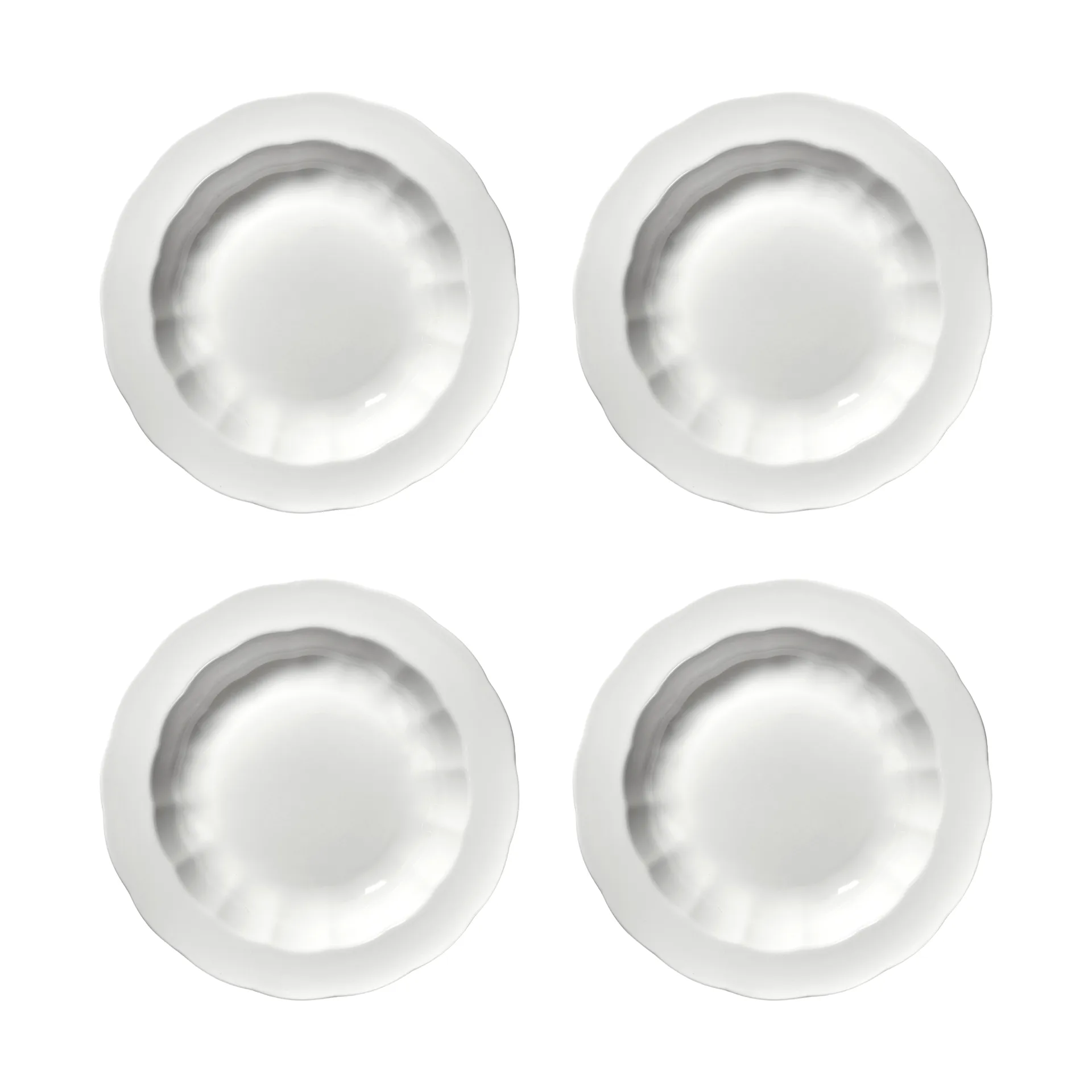 Plato hondo Silhouette S Ø21,5 cm set de 4, White Serax