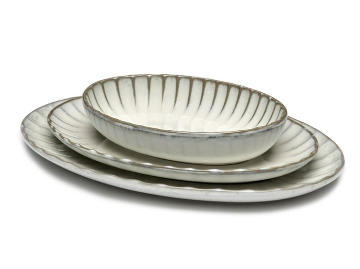Plato ovalado Inku S 17,5x25 cm, White Serax