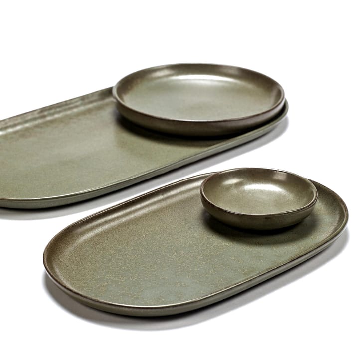 Plato para tapas Surface 15x25 cm, Camogreen Serax