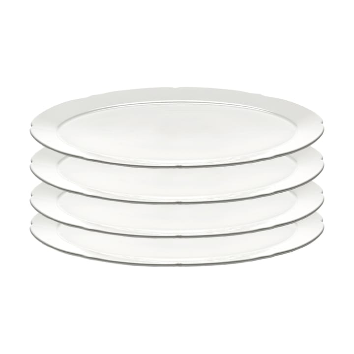 Plato Silhouette oval L 21x30 cm set de 4 - White - Serax