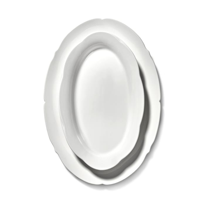 Plato Silhouette oval L 21x30 cm, White Serax