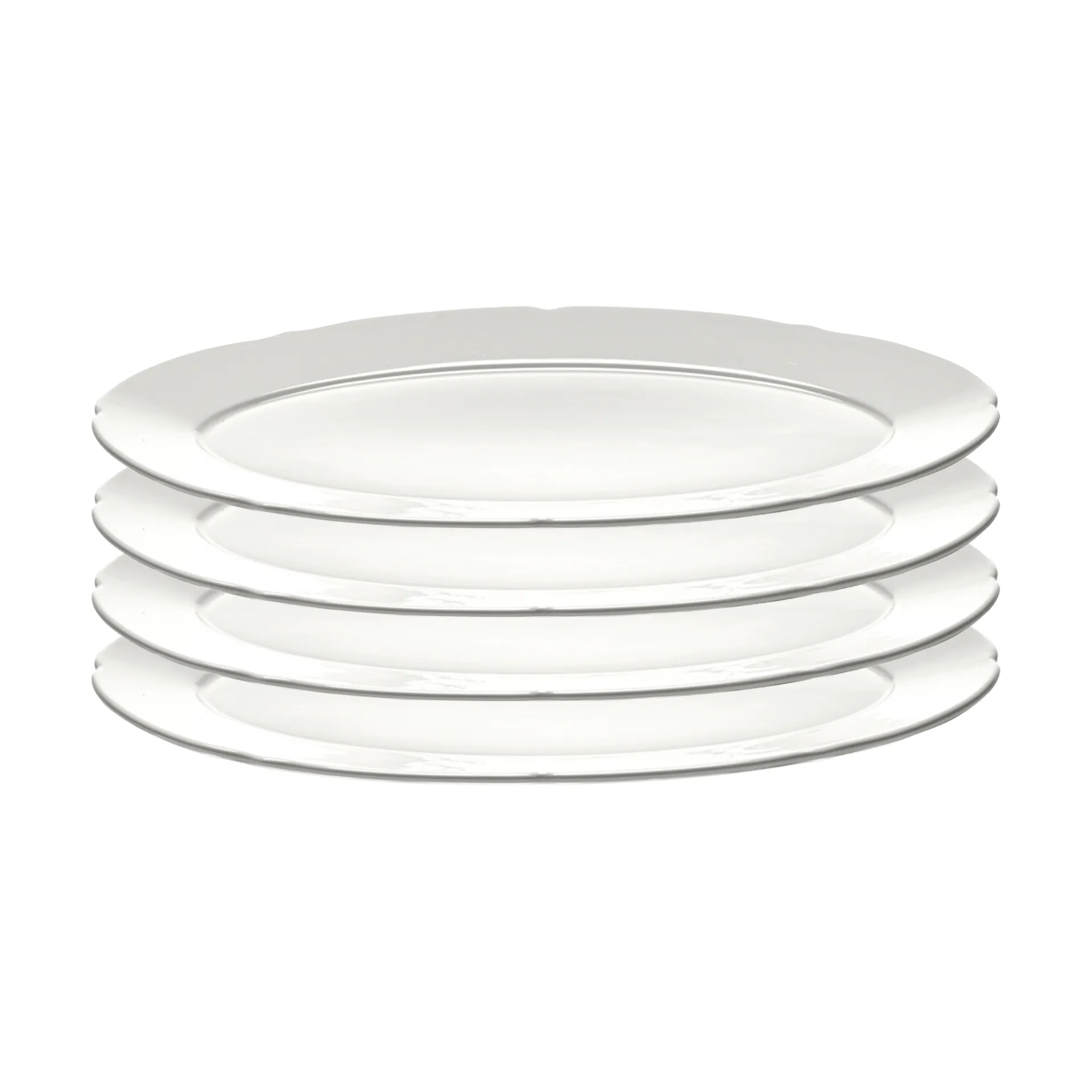 Plato Silhouette oval M 15x24,5 cm set de 4, White Serax