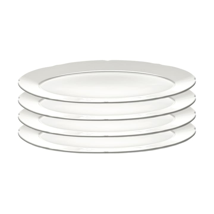 Plato Silhouette oval M 15x24,5 cm set de 4 - White - Serax