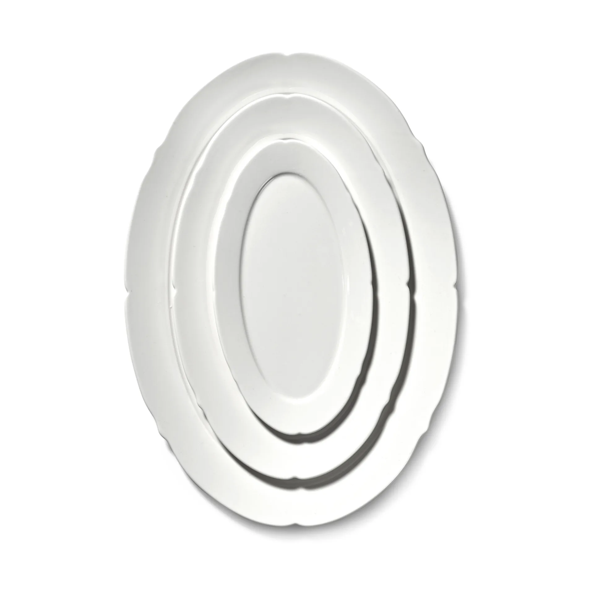 Plato Silhouette oval M 15x24,5 cm set de 4, White Serax