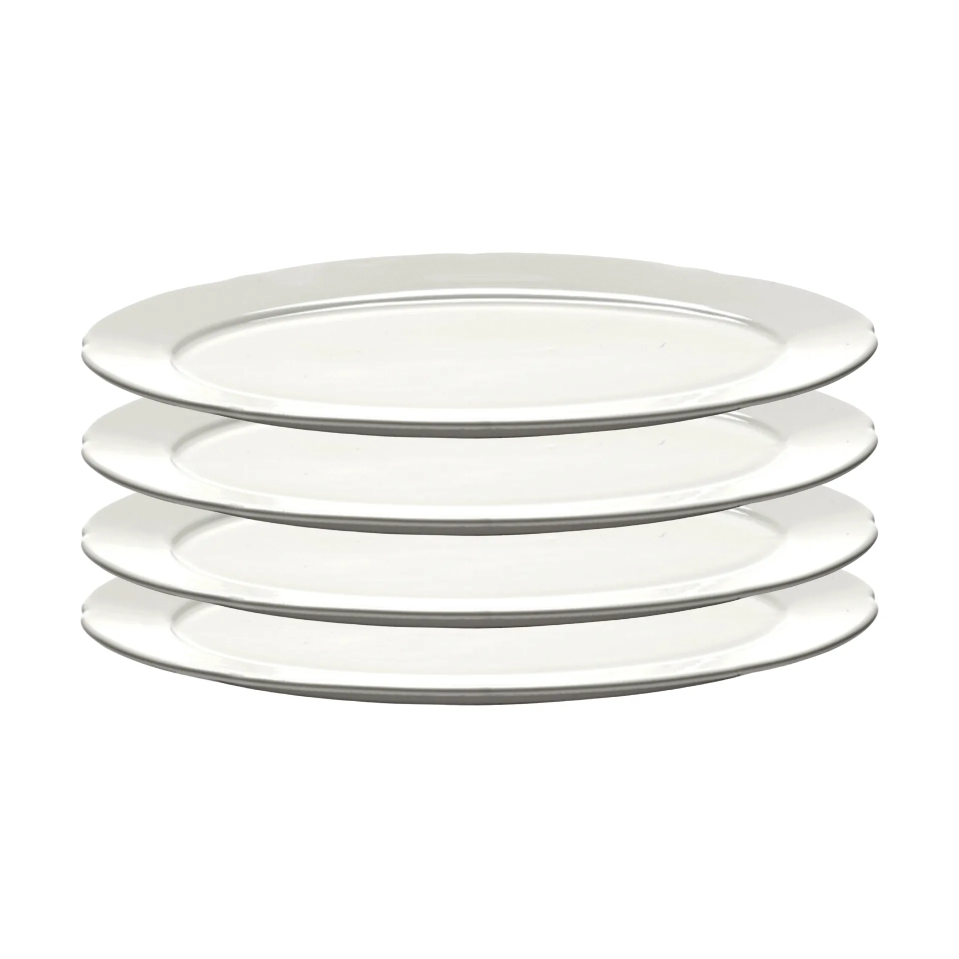 Plato Silhouette oval S 10x18,5 cm set de 4, White Serax